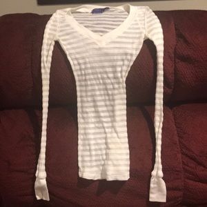 Miley Cyrus/Max Azria fitted v-neck top